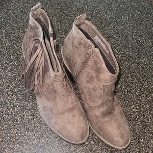 Fringe booties